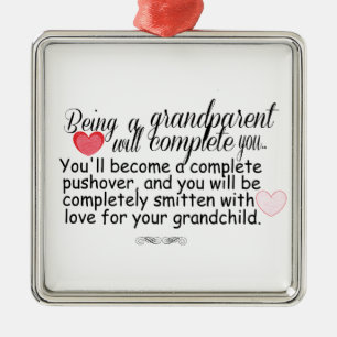 Neue Großeltern Silbernes Ornament