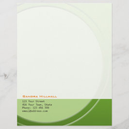 Neue grüne Metallische Geometrie, Text und Farbe Briefkopf