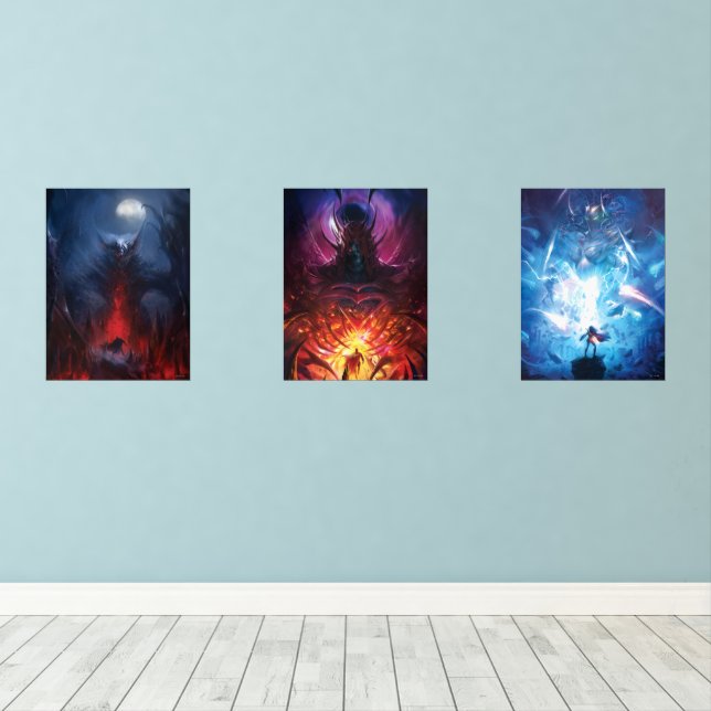 Neue Gruppe 52 Comicen deckt Gruppe 1 ab Bilderwand Sets (Holzboden)