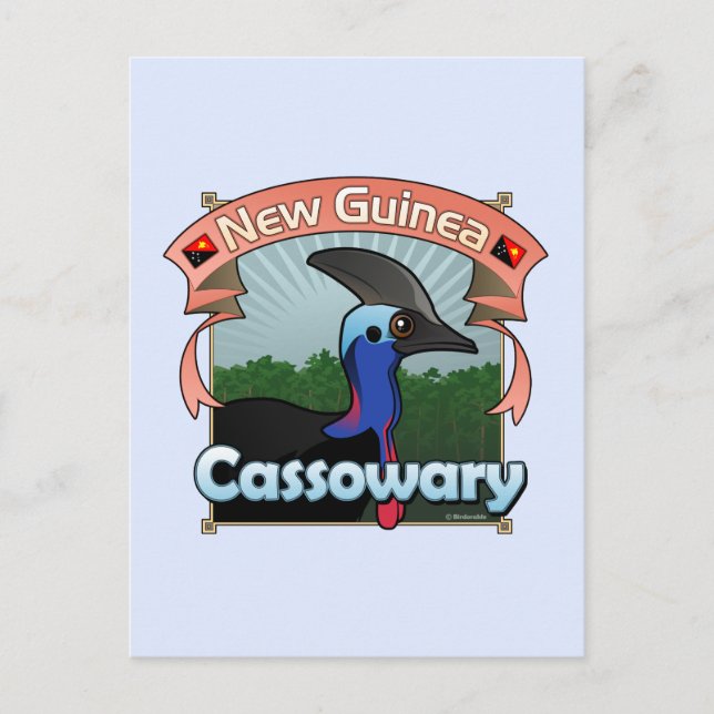 Neue Guinea Cassowary Postkarte (Vorderseite)