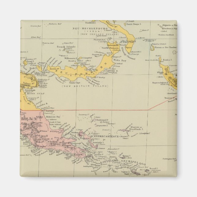 Neue Guinea und Salomonen Magnet (Vorne)