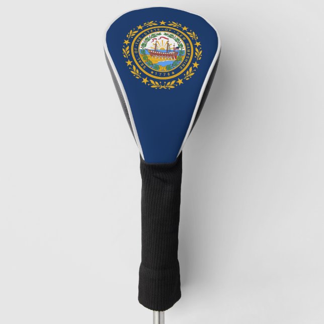 Neue Hampshire-Flagge Golf Headcover (Vorderseite)