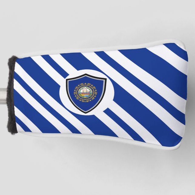 Neue Hampshire-Flagge Golf Headcover (Vorderseite)
