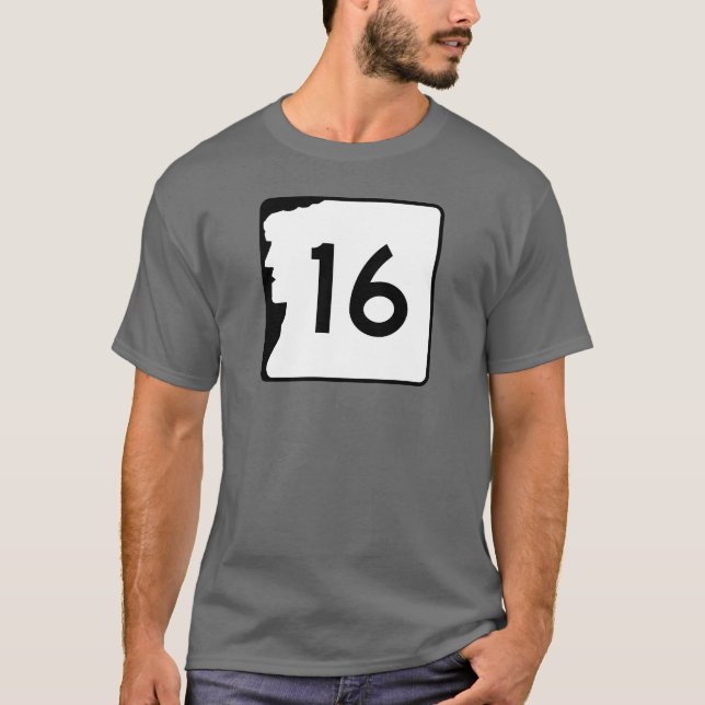 Neue Hampshire-Route 16 T-Shirt (Vorderseite)
