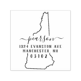 Neue Hampshire-Rücksendeadresse-Briefmarke Permastempel