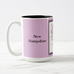 NEUE HAMPSHIRE Staat Vogel & Blume Zweifarbige Tasse