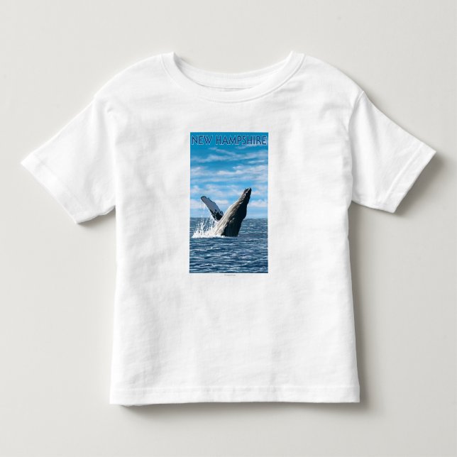 Neue HampshireHumpback Wal-Szene Kleinkind T-shirt (Vorderseite)