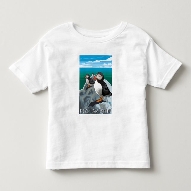 Neue HampshirePuffins Szene Kleinkind T-shirt (Vorderseite)