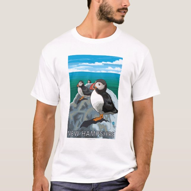 Neue HampshirePuffins Szene T-Shirt (Vorderseite)