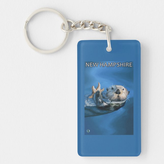 Neue HampshireSea Otter-Szene Schlüsselanhänger (Vorderseite)