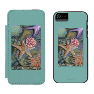 Neue HampshireTidepool Szene Incipio Watson™ iPhone 5 Geldbörsen Hülle
