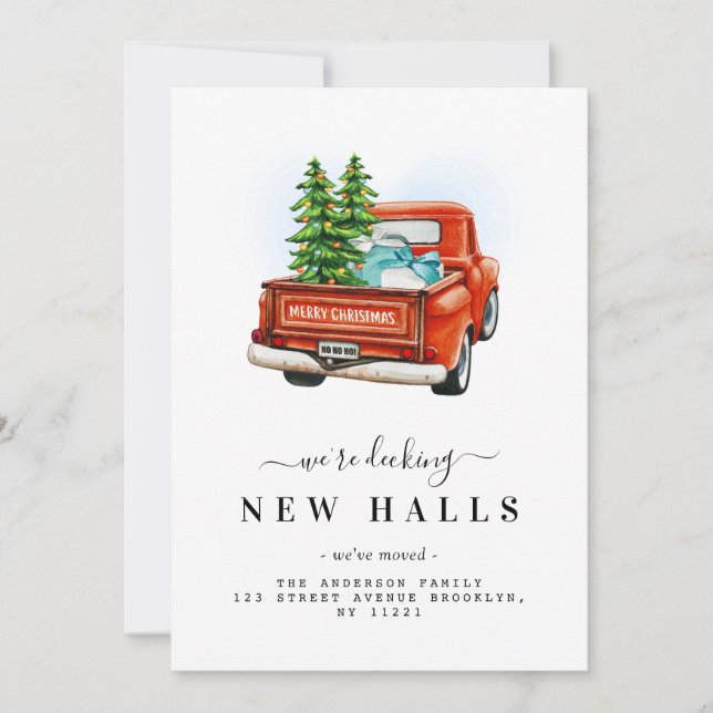 NEUE HÄNDE | Truck Feiertagskarte (Vorderseite)