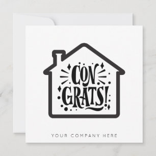 Neue Hauseigentümer Glückwunsch Real Anwesen  Karte