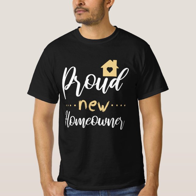 Neue Hauseigentümer Immobilien-Anwesen-Haushaltsge T-Shirt (Vorderseite)