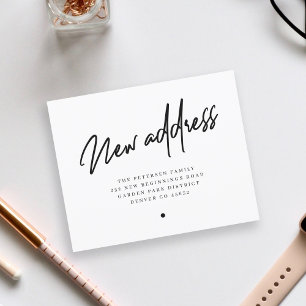 Neue Haushaltsadresse moderne Ankündigung