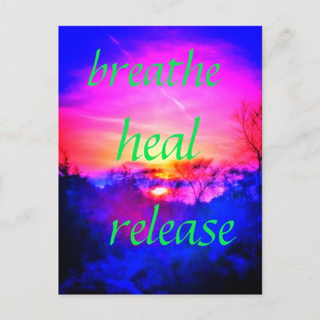 NEUE HEAL BRIGHT POSTCARD POSTKARTE (Vorderseite)