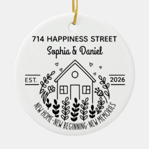 Neue Heim-Paarnamen & Adresse 2026 Keramik Ornament