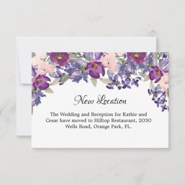 Neue Hochzeitsfeier Einladung (Vorderseite)