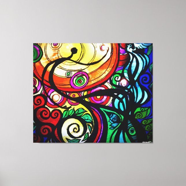 Neue Hoffnung, 48" x 40" x große Leinwand gepackt  (Vorderseite)