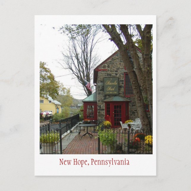 Neue Hoffnung, Pennsylvania Postkarte (Vorderseite)