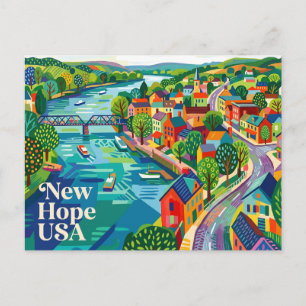 Neue Hoffnung USA Postkarte
