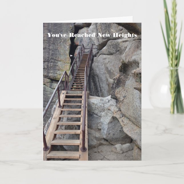 Neue Höhen - Glückwunschkarte Karte (Vorderseite)