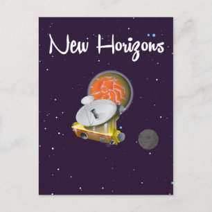 Neue Horizonte Raumfahrzeuge auf Pluto Post Card Postkarte