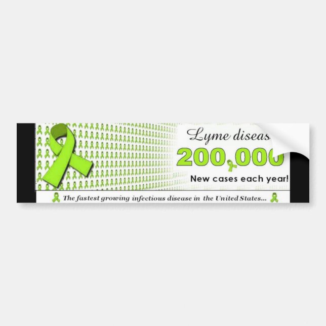 Neue Hüllen Lyme Krankheit 200.000 jedes Jahr! Autoaufkleber (Vorne)