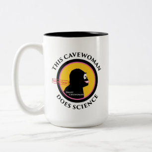 Neue intelligente GangCavewoman tut Zweifarbige Tasse