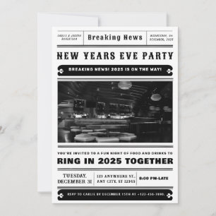 Neue Jahre Einladung, trendiger Silvester Einladun Einladung
