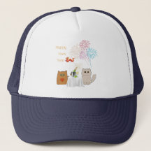 Neue Jahre Feuerwerke und Katzen Elegante Feier