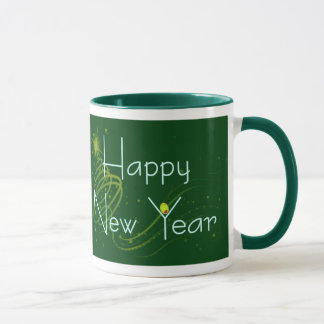 NEUE JAHRE OLIVGRÜN durch SHARON SHARPE Tasse
