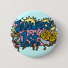 Neue Jahre Tag- Button