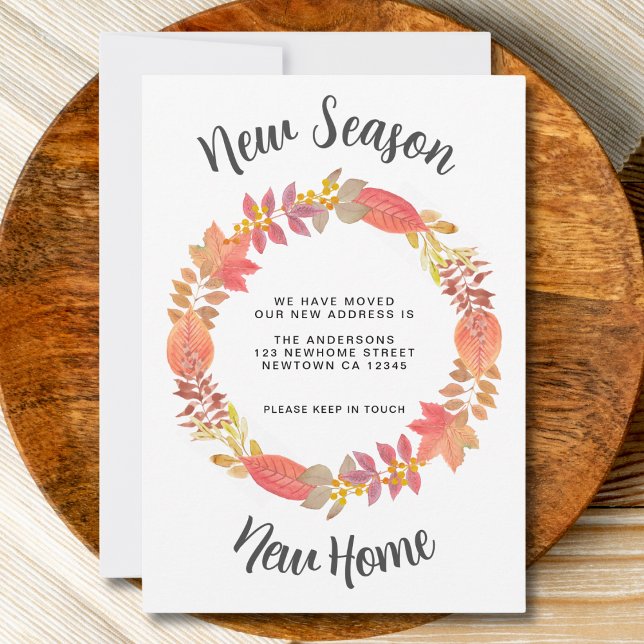 Neue Jahreszeit Neue Zuhause fallen Ankündigung (Von Creator hochgeladen)