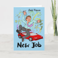 Neue Jobkarte für einen Mann