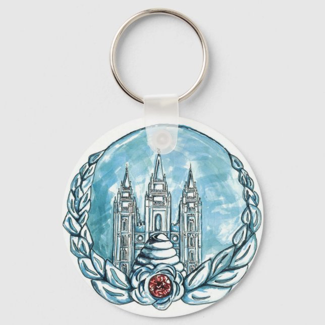 neue junge Frauen Medaille Schlüsselkette Schlüsselanhänger (Vorderseite)