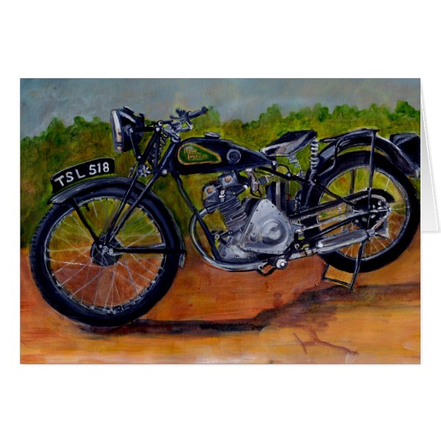 Neue Kaisermalerei des Vintagen Motorrades (Vorderseite (Horizontal))