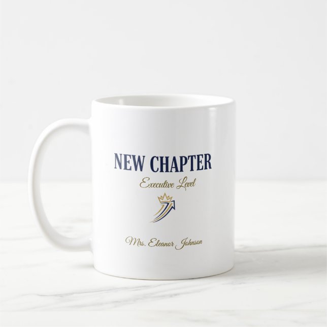 Neue Kapitel Executive-Level Personalisiert Kaffeetasse (Links)
