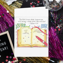 Neue Kapitel-Neujahrskarte Feiertagskarte