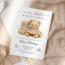 Neue Kapitel Teddybär-Geschichtenbuch-Baby-Party