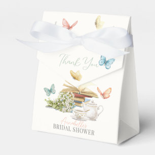 Neue Kapitel Teeset Schmetterlinge Buch Brautparty Geschenkschachtel