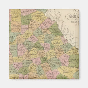 Neue Karte Georgiens Magnet