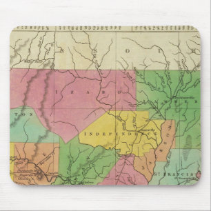 Neue Karte von Arkansas 2 Mousepad