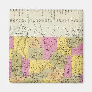 Neue Karte von Arkansas Magnet