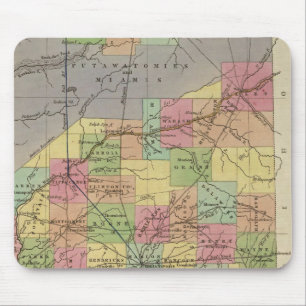 Neue Karte von Indiana Mousepad