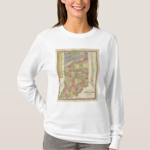 Neue Karte von Indiana T-Shirt