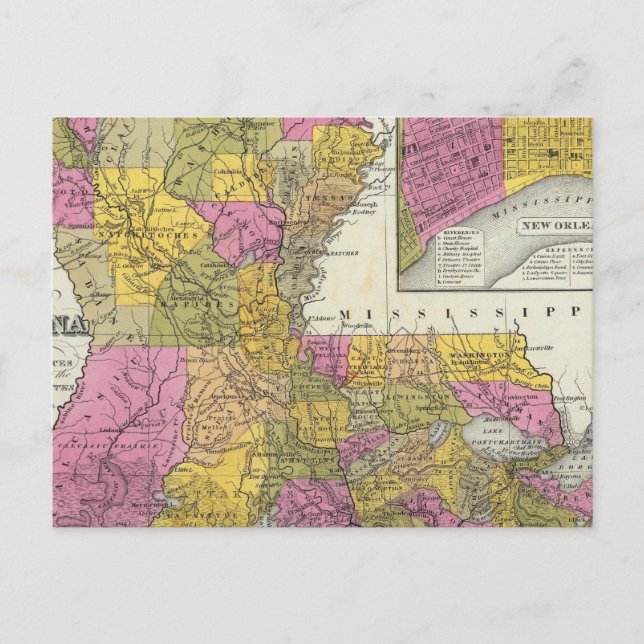 Neue Karte von Louisiana 3 (Vorderseite)