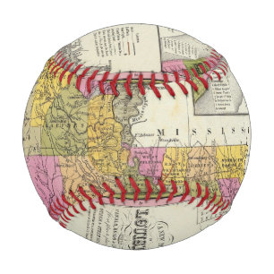 Neue Karte von Louisiana 3 Baseball