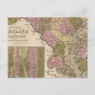 Neue Karte von Maryland und Delaware