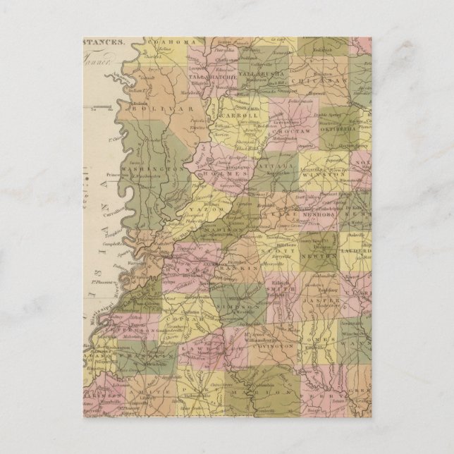 Neue Karte von Mississippi (Vorderseite)